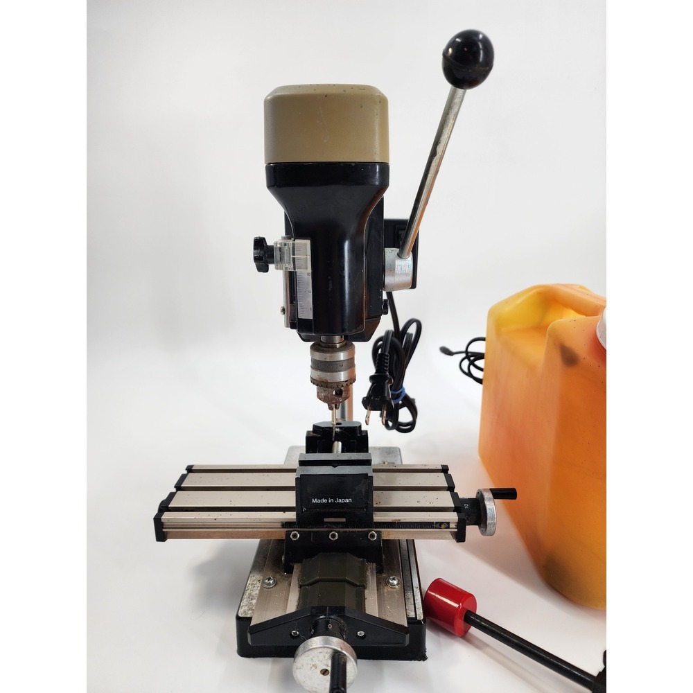 MicroLux Micro-Mark Miniature Drill Press with X-Y Table Vise and Coolant Tank - Picture 3 of 15